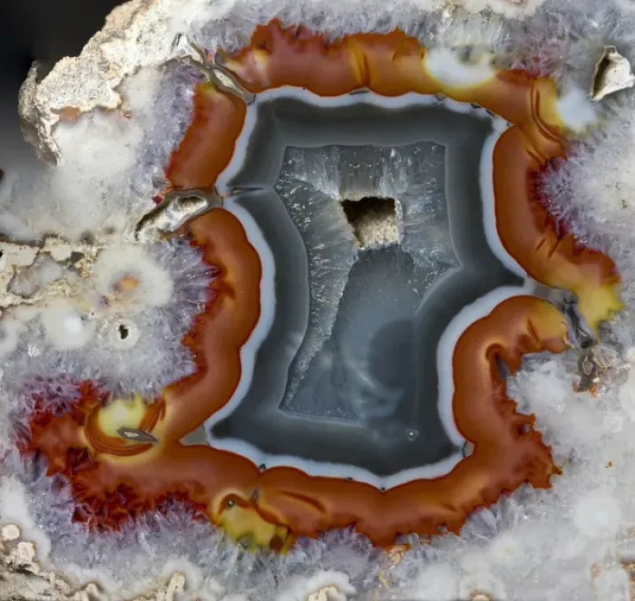 Framed Print : Banded Agate, Quartzsite, AZ Framed Print : Banded Agate, Quartzsite, AZ