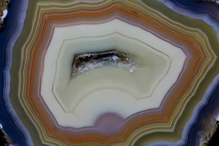 Framed Print : Banded Agate, Quartzsite, AZ
