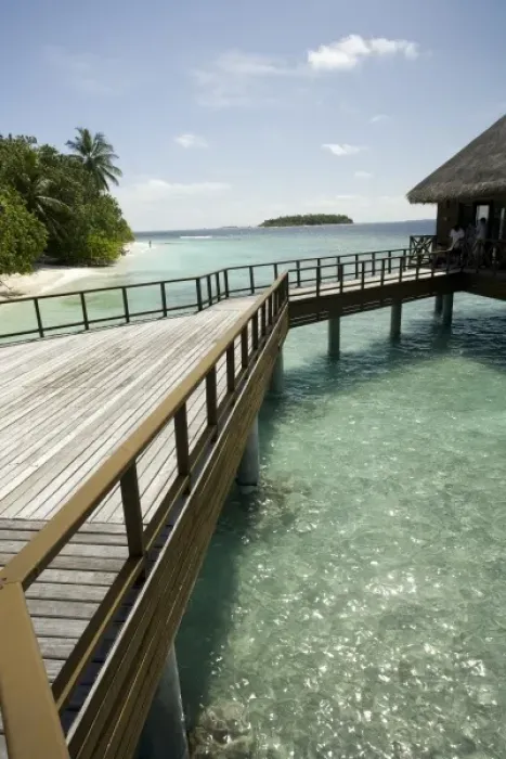 Framed Print : Bandos Island Resort, North Male Atoll, The Maldives, Indian Ocean