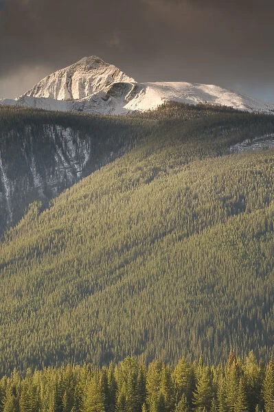 02. Canada, Alberta, Banff National Park: Banff, Early Winter Mountainscape