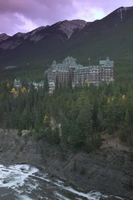 Framed Print : 02. Canada, Alberta, Banff National Park: Banff, The Fairmont Banff Springs Hotel / Dusk Framed Print : 02. Canada, Alberta, Banff National Park: Banff, The Fairmont Banff Springs Hotel / Dusk