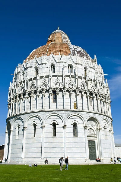 The Baptistry (Baptistery), Piazza dei Miracoli, UNESCO World Heritage Site, Pisa