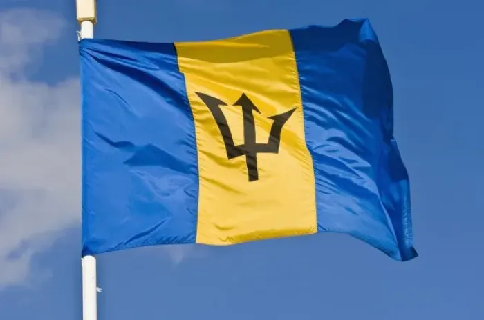 Framed Print : Barbados flag Framed Print : Barbados flag