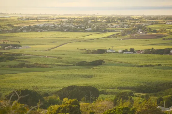 Framed Print : BARBADOS, St. George Parish, Morning Landscape View from Gun Hill Station