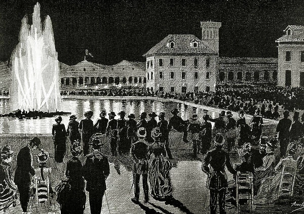 BARCELONA. 1888 Worlds Fair. Magic Fountain'