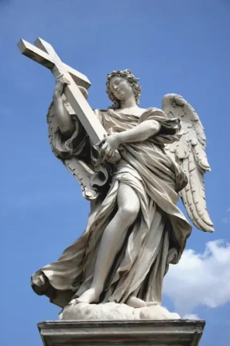 Framed Print : Baroque Art. Angel. Statue. Work by Giamlorenzo Bernini, 1669. Sculptures that decorated the St Framed Print : Baroque Art. Angel. Statue. Work by Giamlorenzo Bernini, 1669. Sculptures that decorated the St