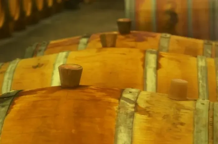 Framed Print : Barrels in the cellar being cleaned with sulphur - Chateau Baron Pichon Longueville Framed Print : Barrels in the cellar being cleaned with sulphur - Chateau Baron Pichon Longueville