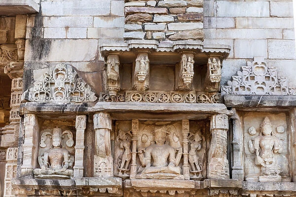 Bas relief. Chittaurgarh Citadel. 6th century. Rajasthan. India