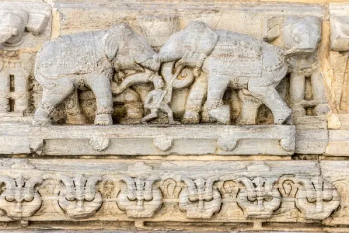 Framed Print : Bas Relief. Jagdish Temp[le. Udaipur Rajasthan. India