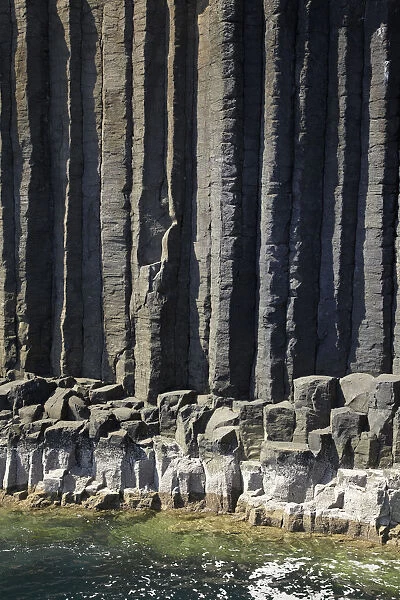Basalt Columns by Fingals Cave, Staffa, off Isle of Mull, Scotland, United Kingdom