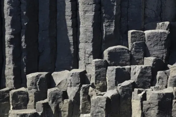Framed Print : Basalt Columns by Fingals Cave, Staffa, off Isle of Mull, Scotland, United Kingdom