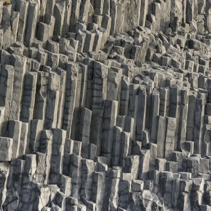 Framed Print : Basalt rock formation near Vik y Myrdal. europe, northern europe, scandinavia, iceland