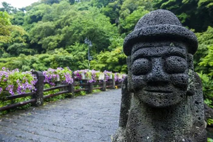 Framed Print : Basalt statue in Seogwipo in the Unesco world heritage sight the island of Jejudo Framed Print : Basalt statue in Seogwipo in the Unesco world heritage sight the island of Jejudo