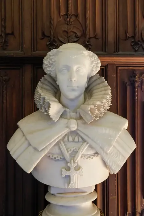 Framed Print : Basingstoke, England. United Kingdom Bust of Mary Queen of Scots. (Editorial Use Only) Framed Print : Basingstoke, England. United Kingdom Bust of Mary Queen of Scots. (Editorial Use Only)