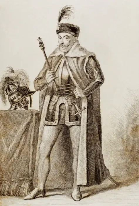 Framed Print : Bathory, Stephen I (1533-1586). King of Poland (1575-1586). Engraving Framed Print : Bathory, Stephen I (1533-1586). King of Poland (1575-1586). Engraving