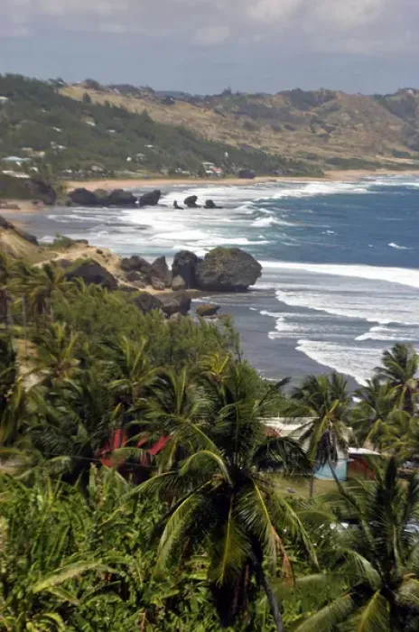 Framed Print : Bathsheba Beach on the east coast of Barbados in the Caribbean Framed Print : Bathsheba Beach on the east coast of Barbados in the Caribbean