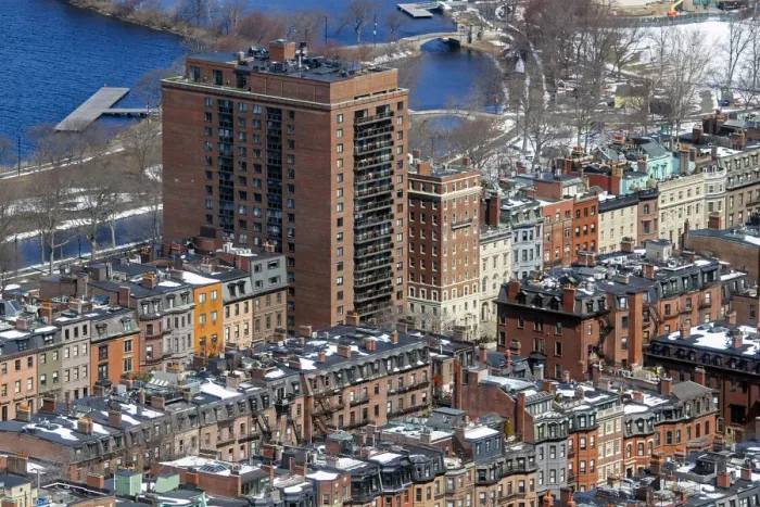 Framed Print : Back Bay, Boston, Massachusetts, Usa