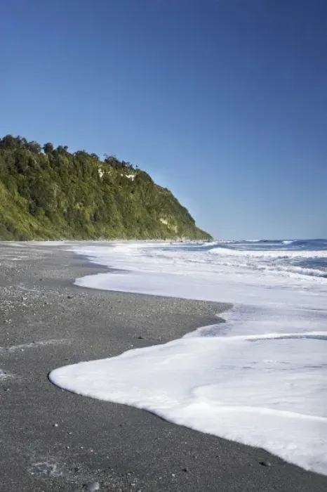 Framed Print : Beach, Okarito, West Coast, South Island, New Zealand