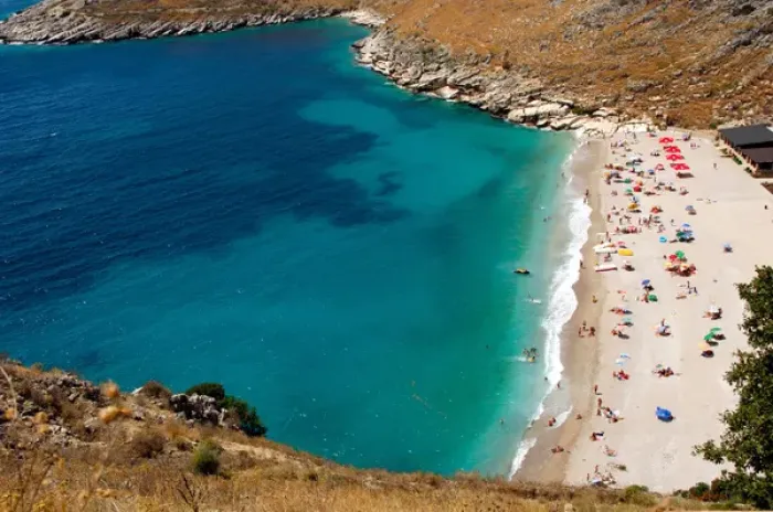 Framed Print : Beach outside Himara. Republic of Albania Framed Print : Beach outside Himara. Republic of Albania