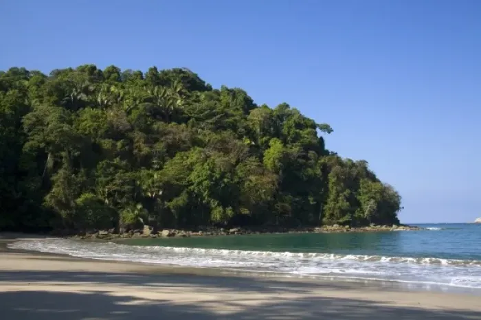 Framed Print : Beach scene at the Manuel Antonio National Park in Puntarenas province, Costa Rica Framed Print : Beach scene at the Manuel Antonio National Park in Puntarenas province, Costa Rica