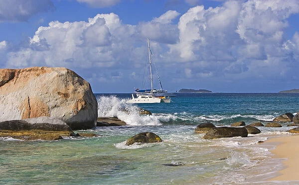 Beach side at Virgin Gorda, British Virgin Islands