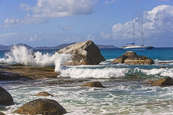 Beach side at Virgin Gorda, British Virgin Islands