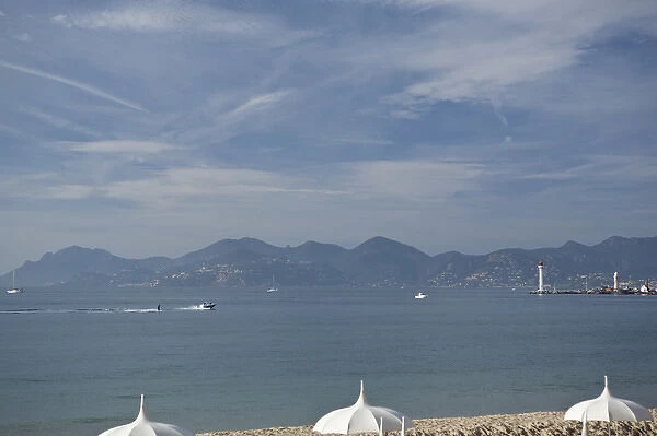 Beach walk area of Cannes, France