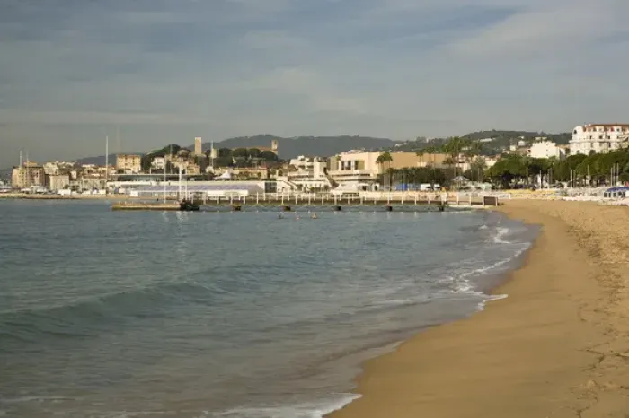 Framed Print : Beach walk area of Cannes, France Framed Print : Beach walk area of Cannes, France