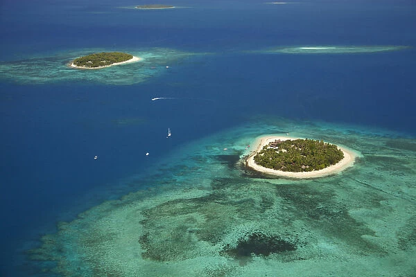 Beachcomber Island Resort and Treasure Island Resort (in distance), Mamanuca Islands