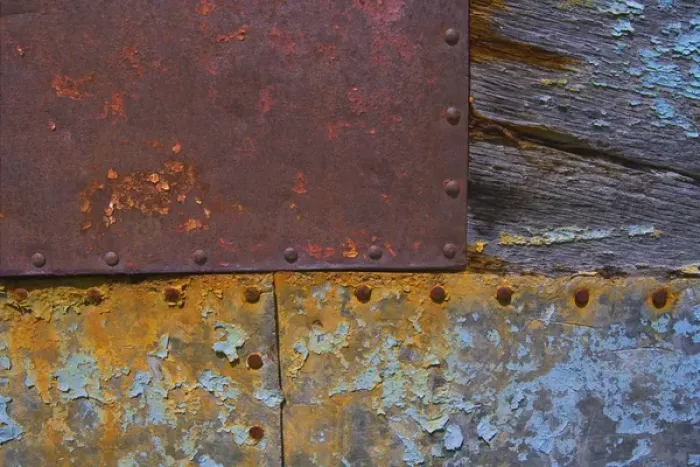 Framed Print : A detail from a beached fishing boat