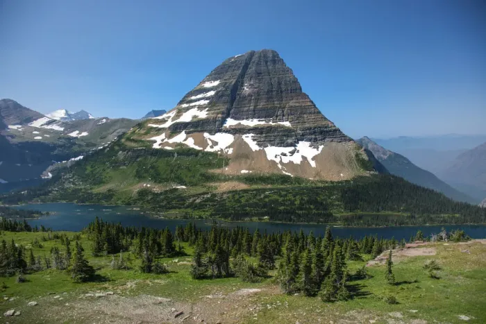 Framed Print : Bear Hat Mountain, Glacier National Park, Montana, USA Framed Print : Bear Hat Mountain, Glacier National Park, Montana, USA