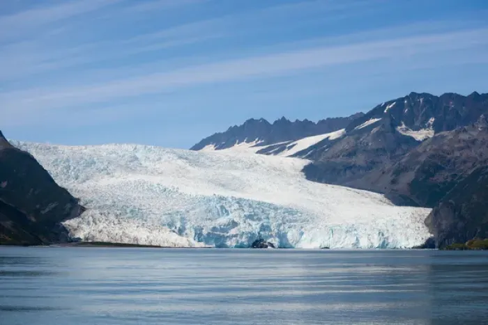 Framed Print : Beautiful Aialik Glacier in Kenair Fjord National Park, Alaska