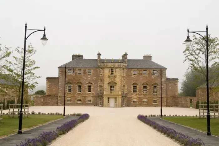 Framed Print : Beautiful Archerfield House castle in Gullane Scotland in Lowlands