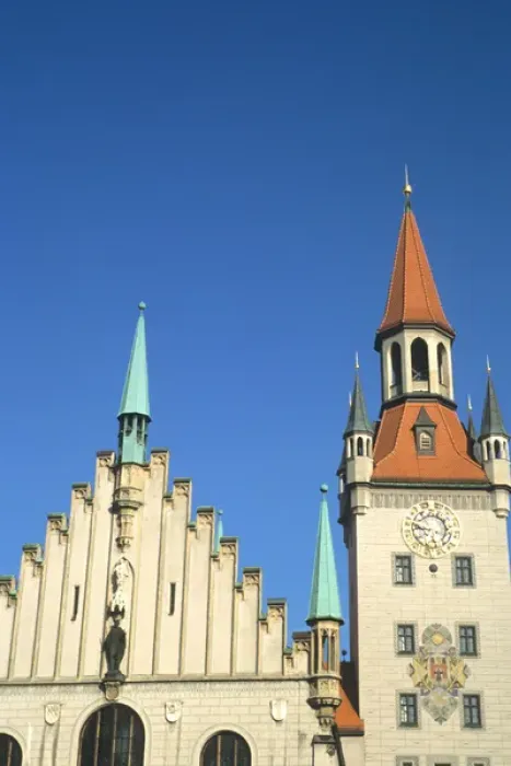 Framed Print : Beautiful Architecture at City Hall in Munich Germany