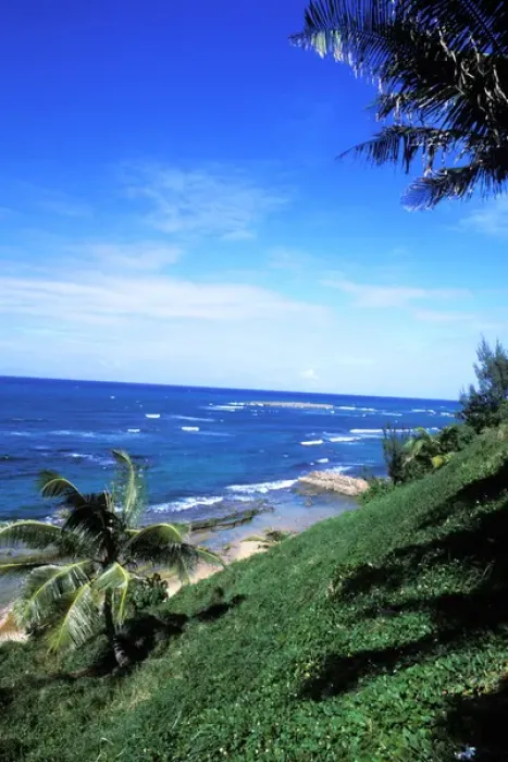 Framed Print : Beautiful beaches at Puerto De Tierra in Old San Juan, Puerto Rico
