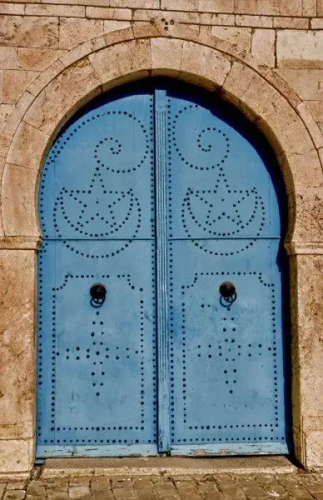 Framed Print : Beautiful blue door in Mosque in Tunis Tunisia in Northern Africa Framed Print : Beautiful blue door in Mosque in Tunis Tunisia in Northern Africa