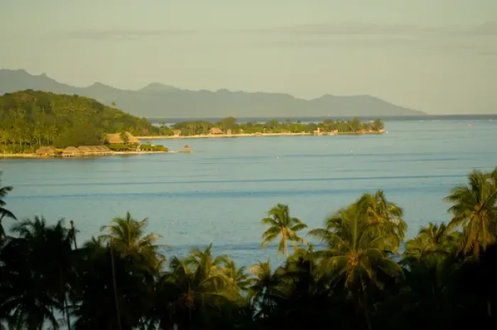 Framed Print : Beautiful Bora Bora Nui Resort & Spa. Bora Bora, Society Islands, French Polynesia