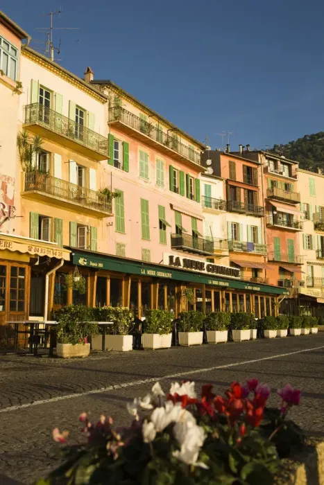 Framed Print : Beautiful marina area in beautiful morning light. Villefranche sur Mer near Nice Framed Print : Beautiful marina area in beautiful morning light. Villefranche sur Mer near Nice