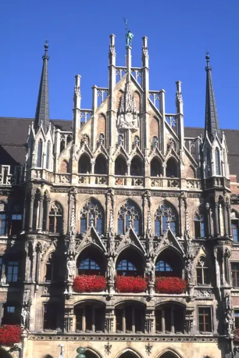 Framed Print : Beautiful New City Hall Marienplatz Munich Germany Framed Print : Beautiful New City Hall Marienplatz Munich Germany