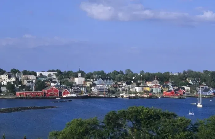 Framed Print : Beautiful village and harbor of Lunenburg Nova Scotia Canada Framed Print : Beautiful village and harbor of Lunenburg Nova Scotia Canada