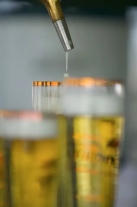Framed Print : beer on tap