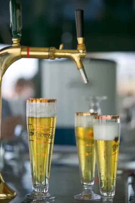 Framed Print : beer on tap