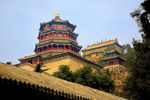 Beijing, China, The Pavilion of Buddhist Fragrance, at the Summer Palace
