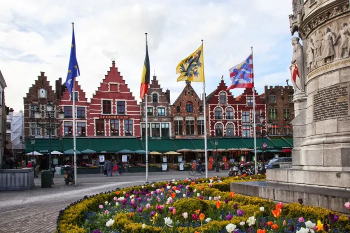 Framed Print : Belgium, Bruge, Market Square