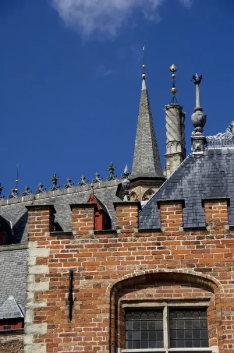 Framed Print : Belgium, Brugge (aka Brug or Bruge). UNESCO World Heritige Site. Typical medieval Framed Print : Belgium, Brugge (aka Brug or Bruge). UNESCO World Heritige Site. Typical medieval