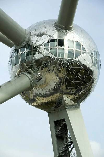 Belgium, Brussels, Atomium. Futuristic building built for the International Exhibition