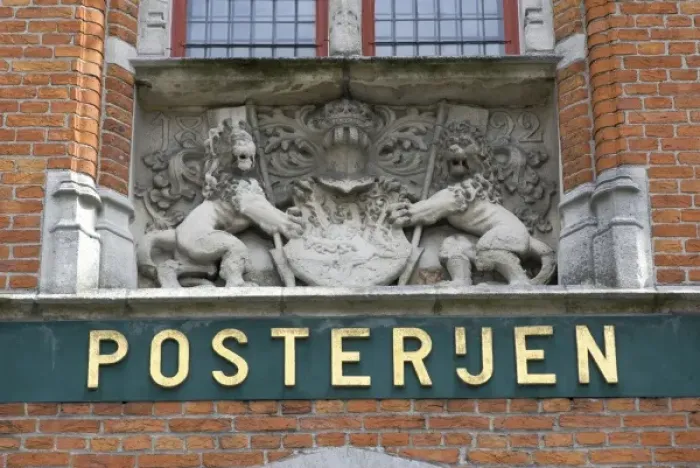 Framed Print : Belgium, West Flanders, Bruges, Crest of Belgium on the post office building 1822 Framed Print : Belgium, West Flanders, Bruges, Crest of Belgium on the post office building 1822