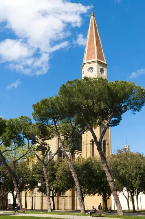 Framed Print : Belltower, Cathedral of San Donato, Arezzo, Tuscany, Italy