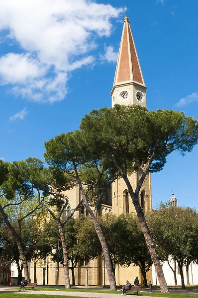 Belltower, Cathedral of San Donato, Arezzo, Tuscany, Italy