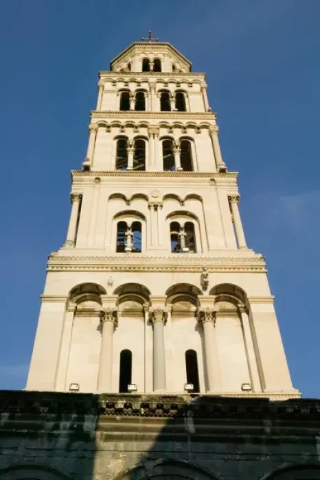 Framed Print : belltower of St. Domnius, split, croatia, eastern europe. balkan, europe